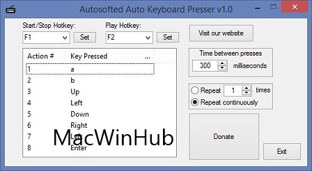Autosofted Auto Keyboard Presser Serial Key