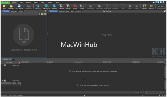 VideoPad Video Editor For Windows