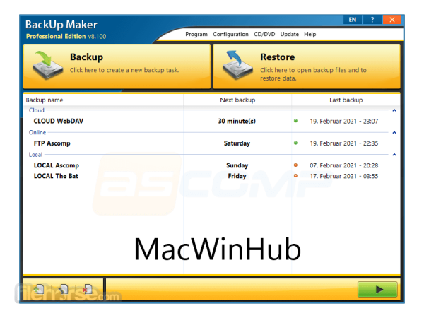 Backup Maker Professional Free Download