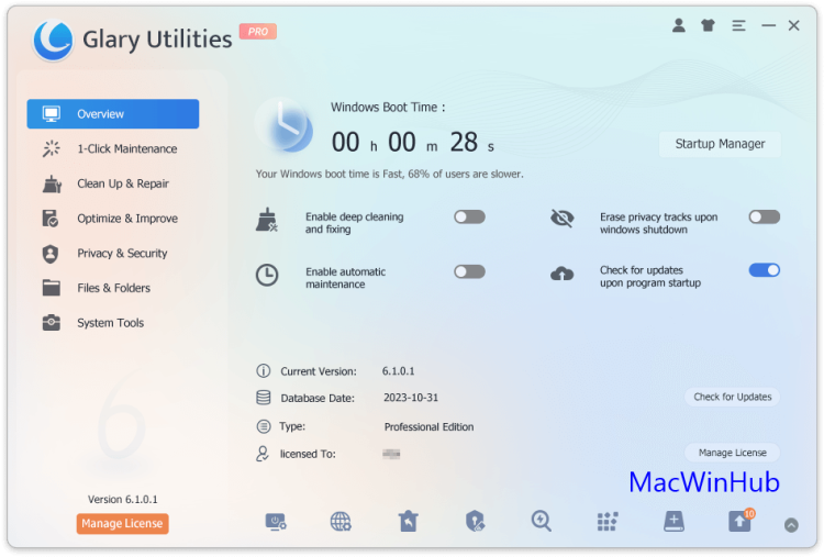 Glary Utilities Pro Lifetime License